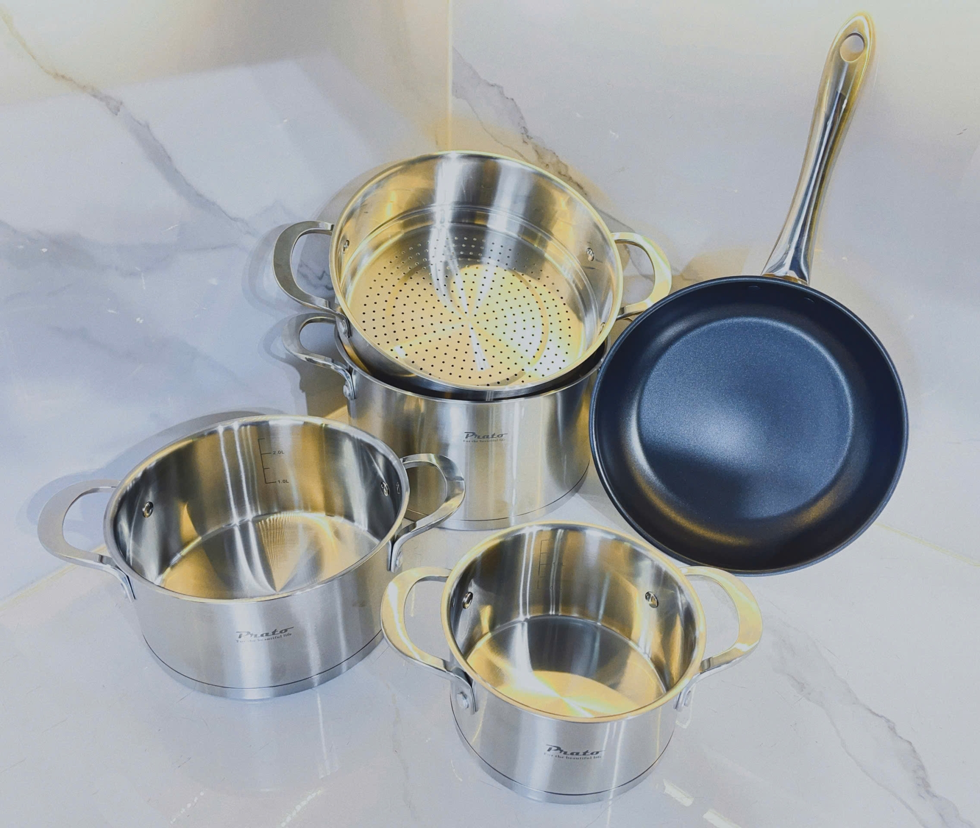 Bộ nồi 5 món Inox 304 cao cấp – Luxury 1169 Pro