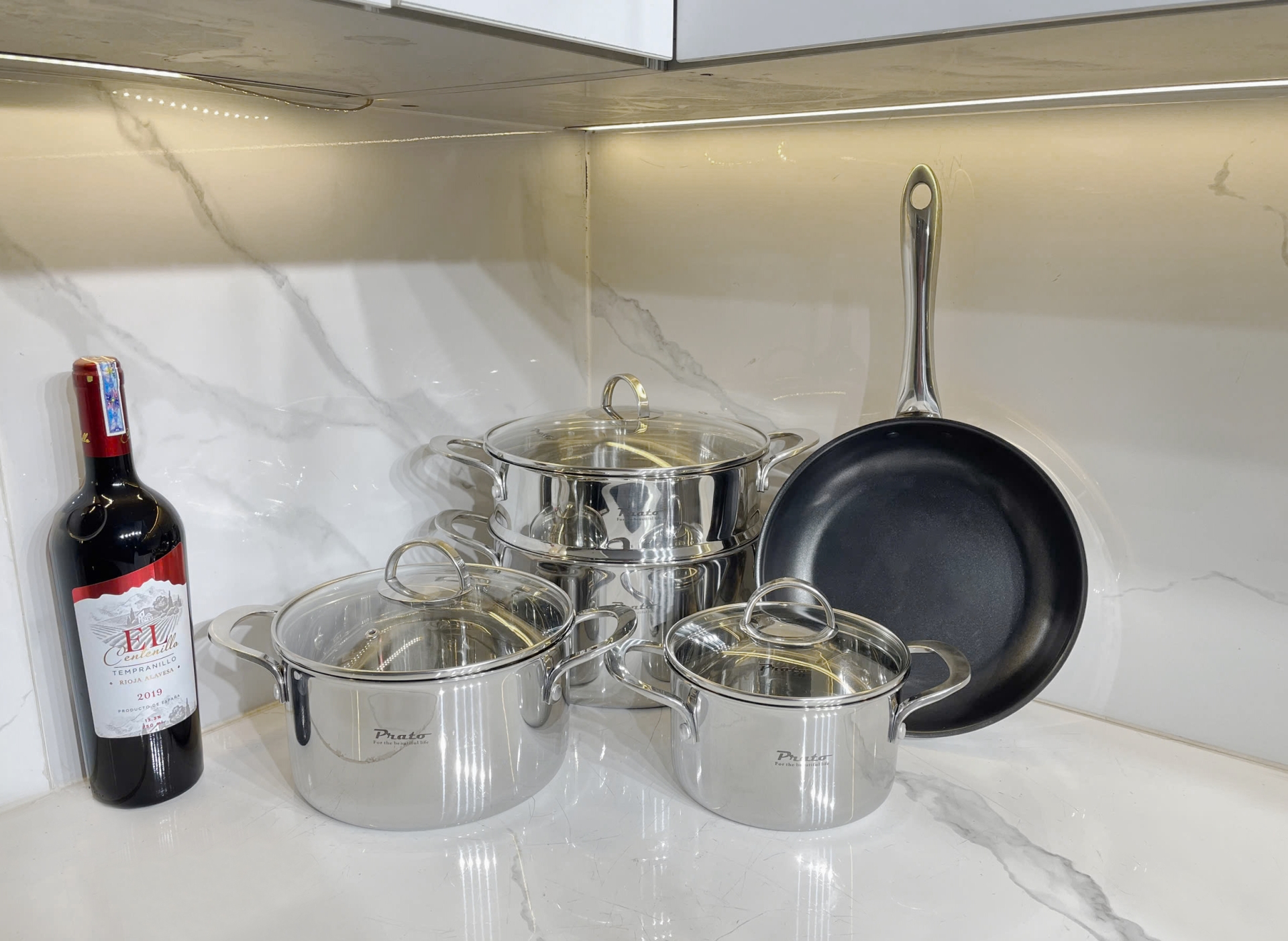 Bộ nồi inox đáy liền Luxury 888