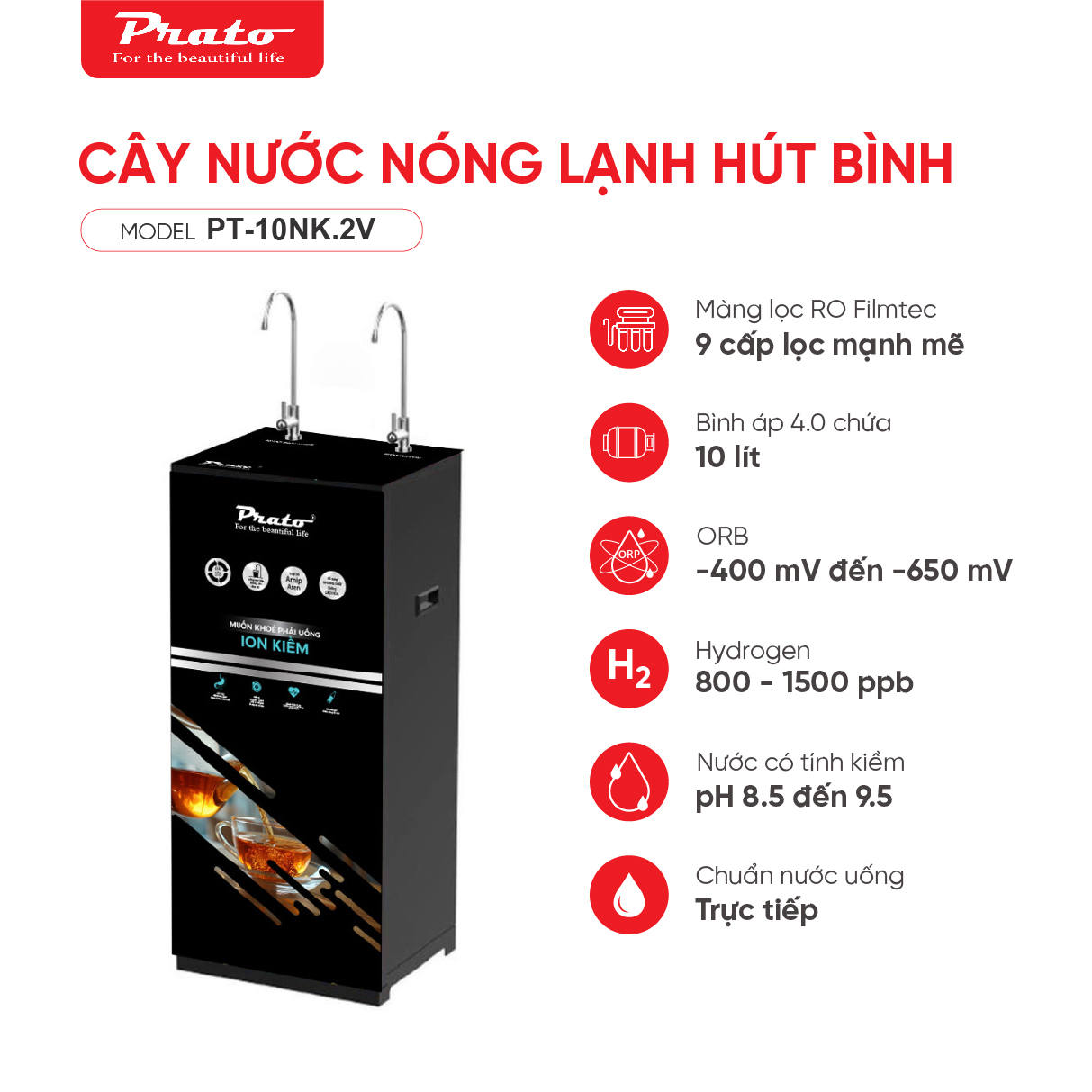 Máy lọc nước Prato PT-10NK.2V