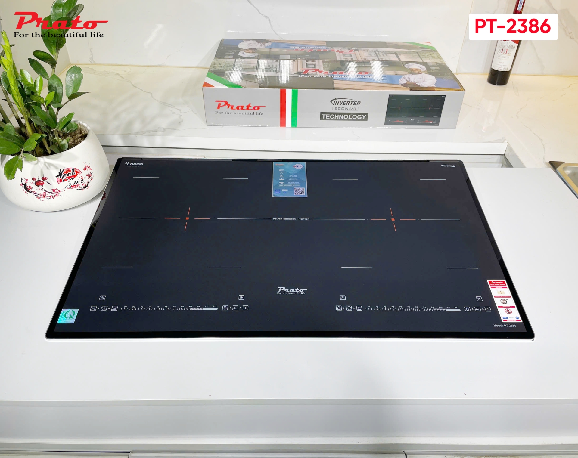 Bếp từ đôi Prato Model: PT-2386