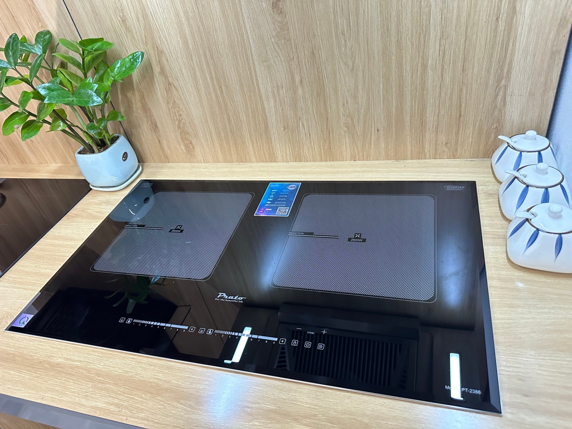 Bếp từ đôi Prato Model: PT-2386