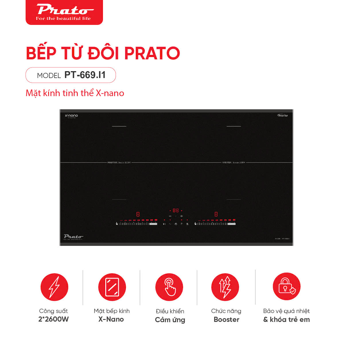 Bếp từ Model: PT-669.I1