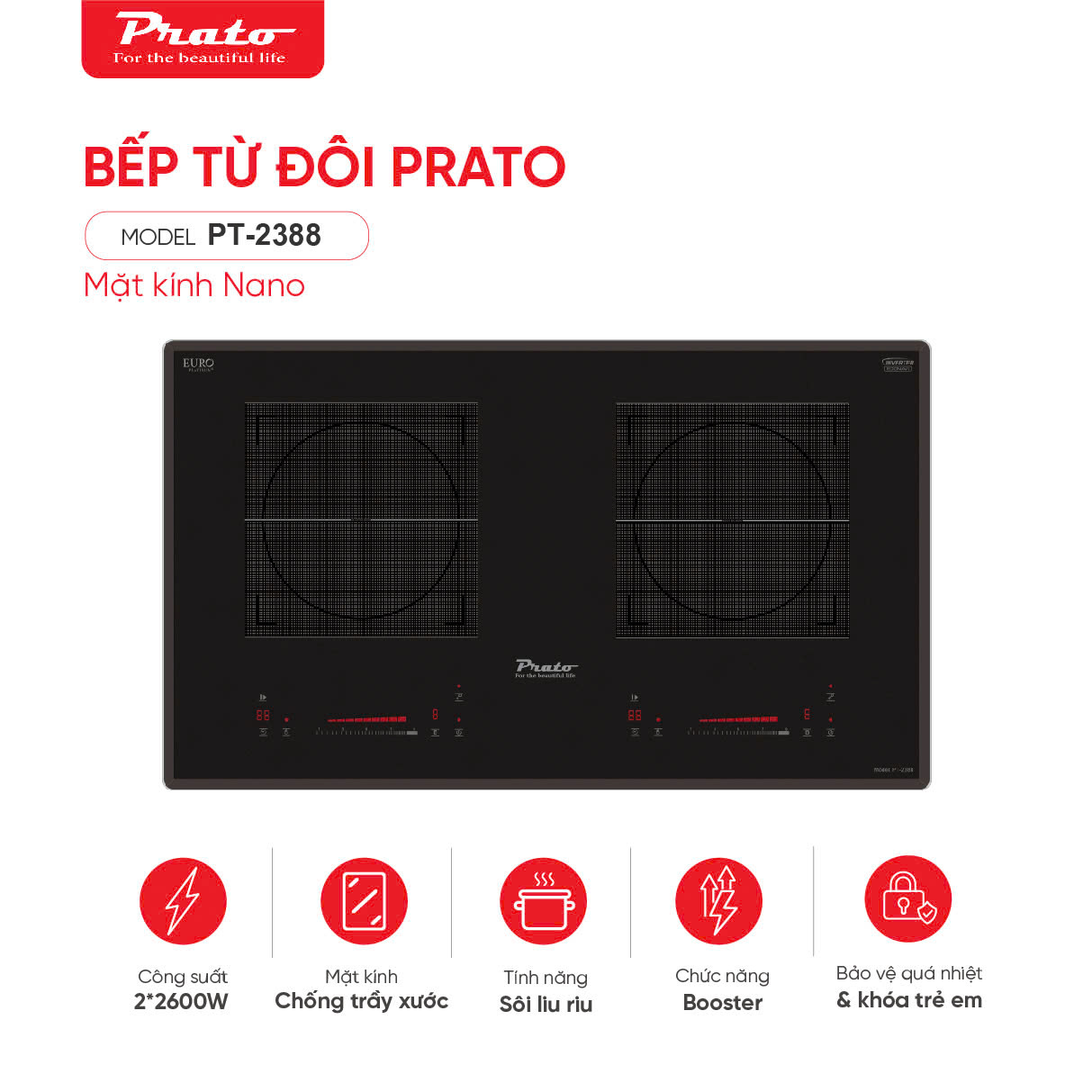 Bếp từ Model: PT-2388