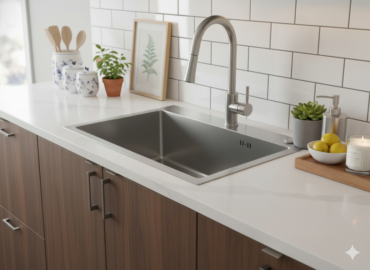 Chậu rửa bát Prato 1 hố KT_60*45