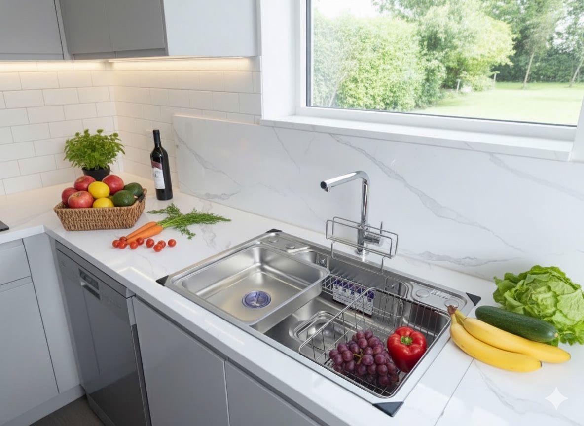 Chậu rửa bát 1 hố Prato INOX  KT_78*48