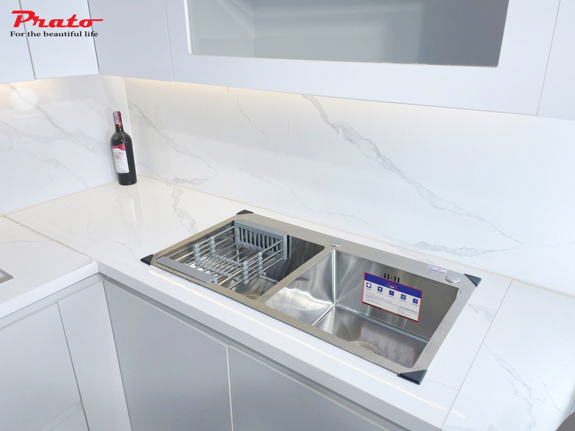 Chậu rửa bát Prato 2 hố  KT_82*45