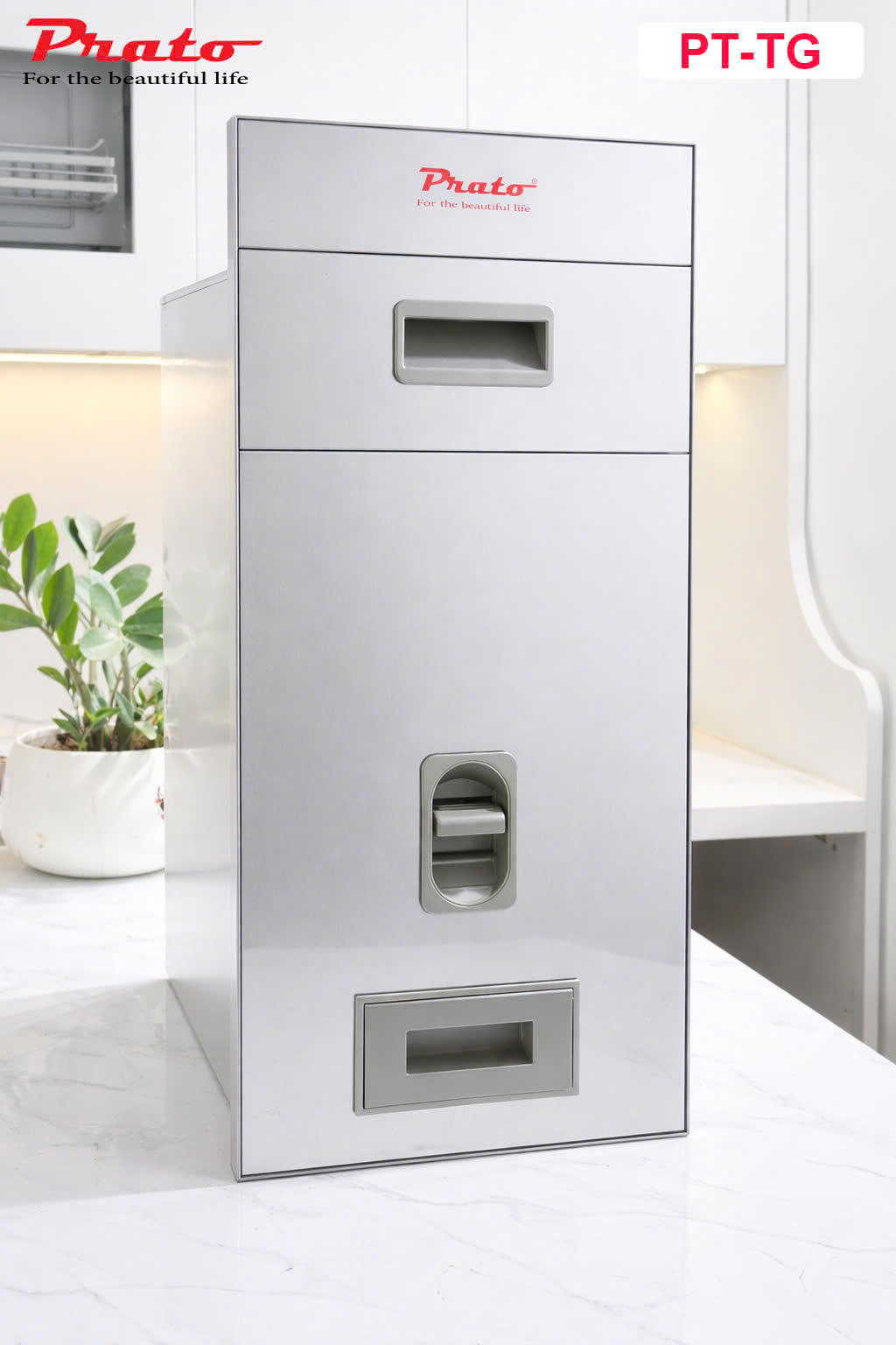 Thùng gạo mặt gương Prato PT-TG300