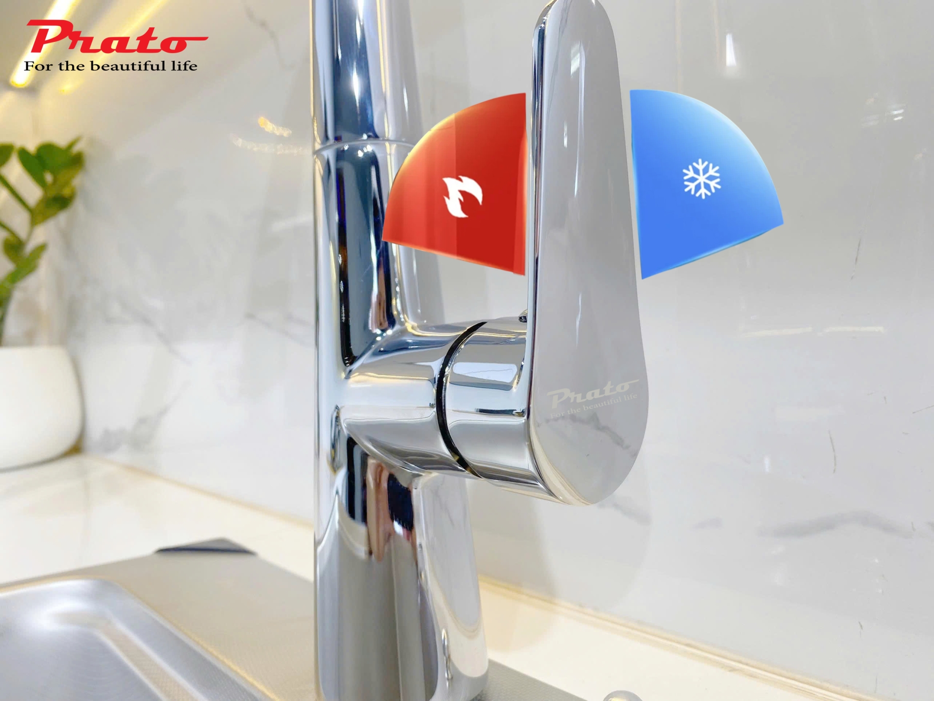 Vòi rửa bát dây rút đồng Prato DL18