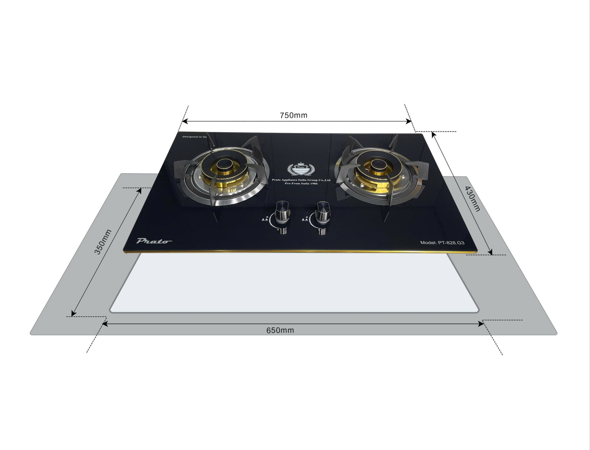 Bếp Gas Prato Model: PT-828.G3
