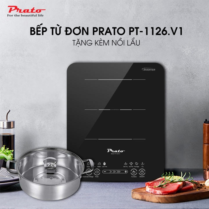 Bếp từ đơn Prato Model PT-1126.V1.