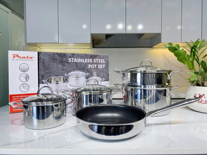 Bộ nồi inox đáy liền Luxury 888