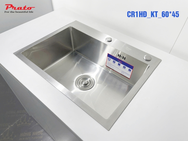 Chậu rửa bát Prato 1 hố KT_60*45