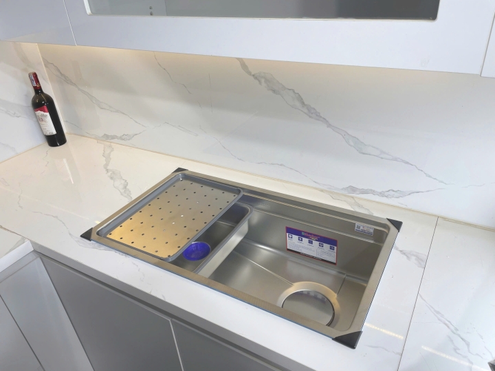 Chậu rửa bát 1 hố Prato INOX nano kích thước 78*43cm