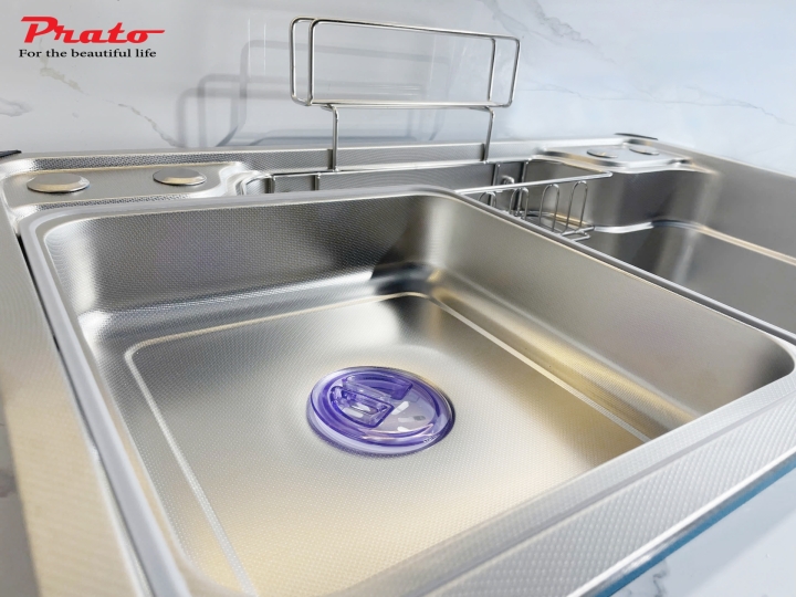 Chậu rửa bát 1 hố Prato INOX  KT_78*48