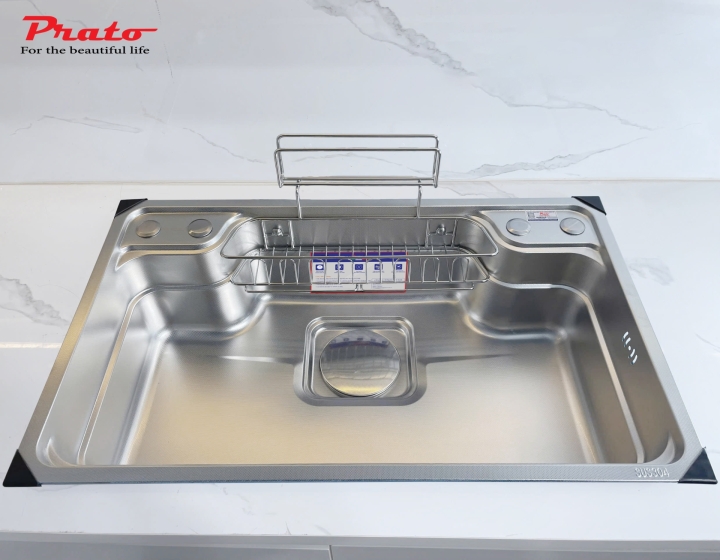 Chậu rửa bát 1 hố Prato INOX  KT_78*48