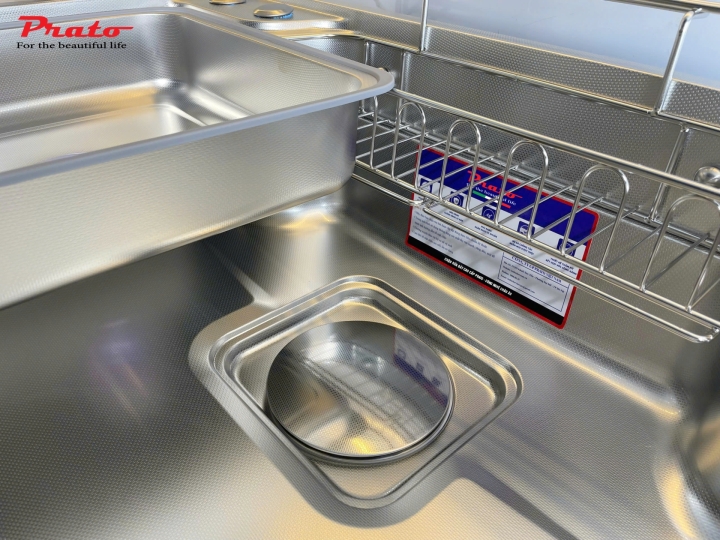 Chậu rửa bát 1 hố Prato INOX  KT_78*48