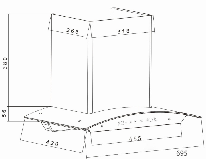 Máy hút mùi Prato PT-365.H4