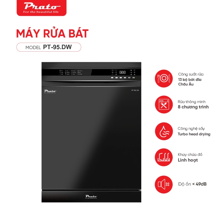 Máy rửa bát Model: PT-95.DW