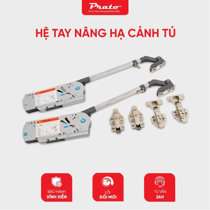 Hệ tay nâng hạ cánh tủ Prato PT-TN