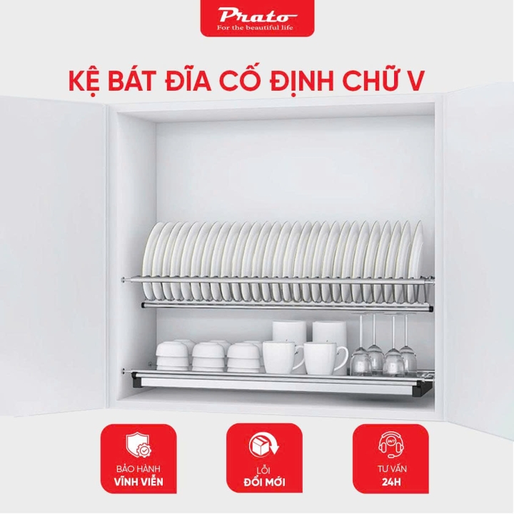 GIÁ BÁT CỐ ĐỊNH ĐÔI CHỮ V PRATO PT-BDV