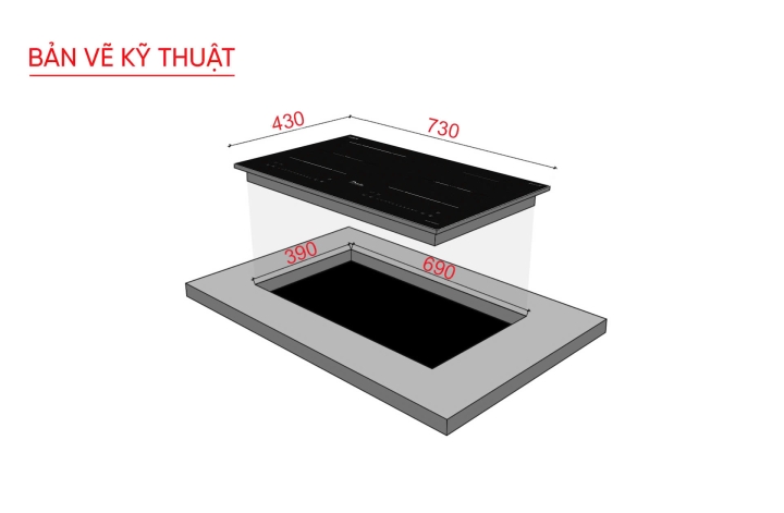 Bếp từ đôi Prato Model PT-021.N