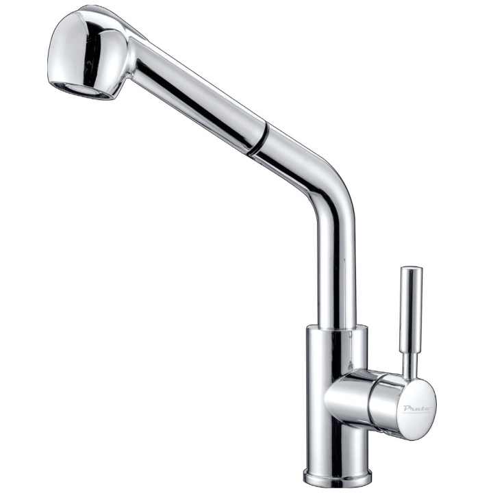 Vòi rửa bát dây rút đồng Prato 012A