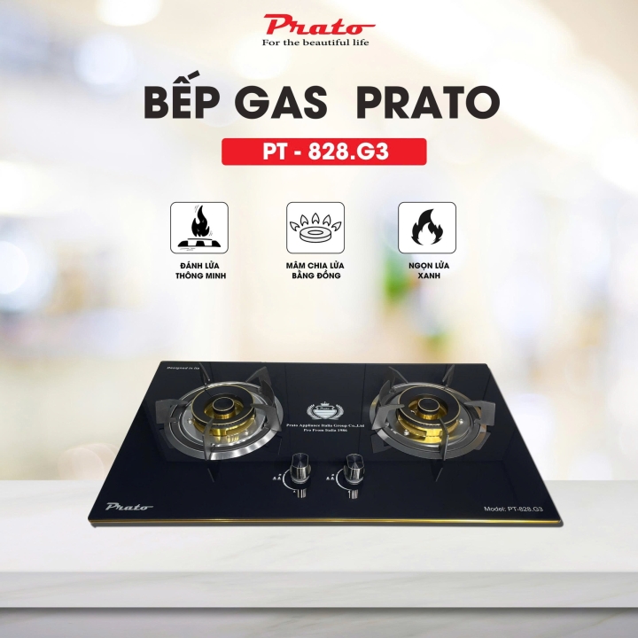 Bếp Gas Prato Model: PT-828.G3